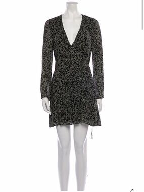 Reformation Polka Dot Wrap Dress Sz S